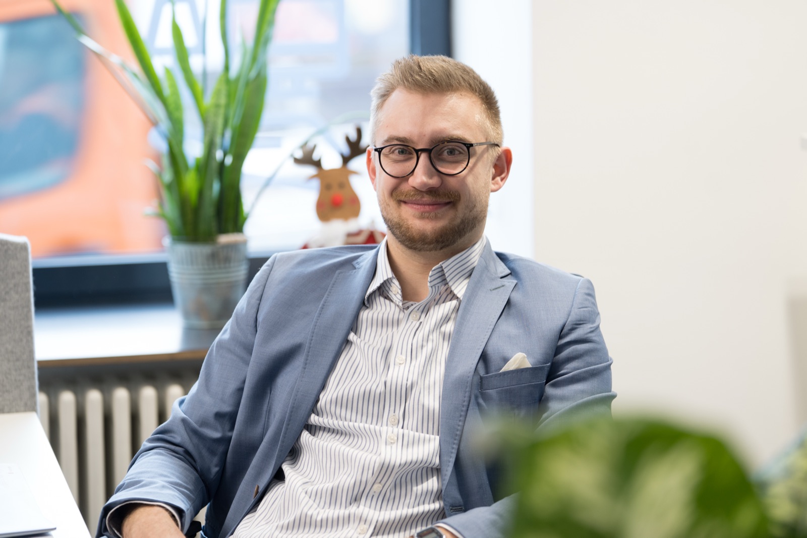Jonas Schaller im Beratungsraum